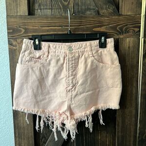 Bongo Vintage blush High Waisted raw hem Sz-13